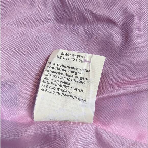 Gerry Weber Tweed Blazer Black and Pink Size 14 - Picture 7 of 15